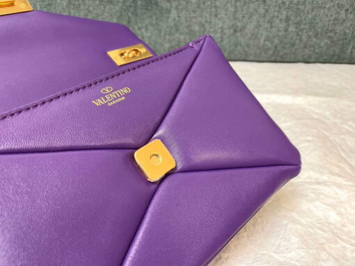 Replica Valentino One Stud Nappa Bag With Chain 1215 Purple 7