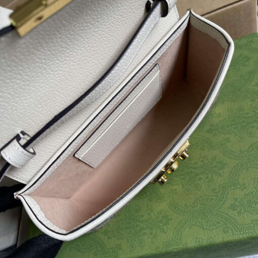 Replica Gucci 652683 Padlock Mini Bag White leather 8