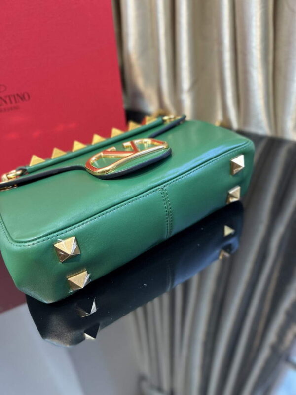 Replica Valentino XW2B0K26 Stud Sign Nappa Shoulder Bag Green 3