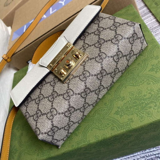 Replica Gucci 652683 Padlock Mini Bag Ivory and burnt orange 5