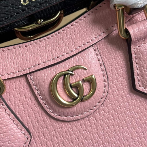 Replica Gucci 739079 Diana Mini Tote Bag Pink leather 4