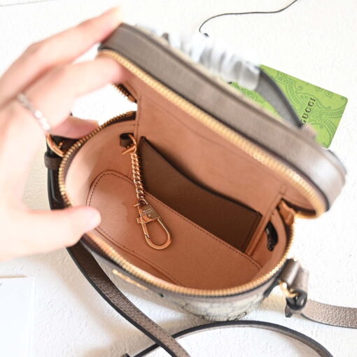 Replica Gucci 699532 Ophidia GG top handle mini bag Beige Brown 3