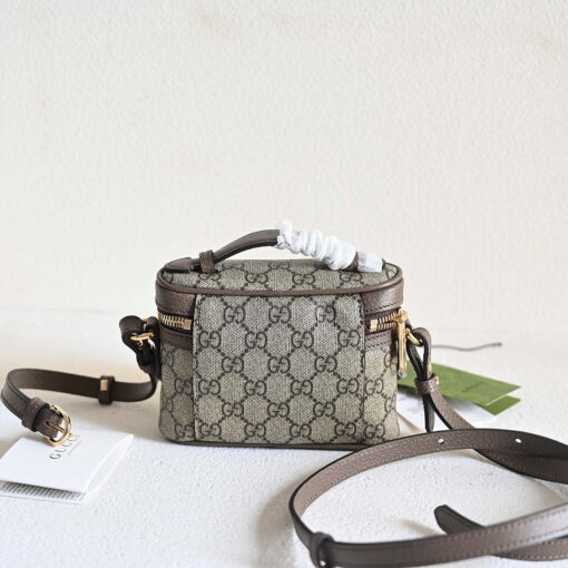 Replica Gucci 699532 Ophidia GG top handle mini bag Beige Brown 6