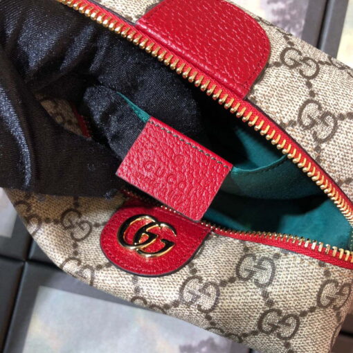 Replica Gucci 611001 GG Ophidia GG Cosmetic Case Beige &Red 8