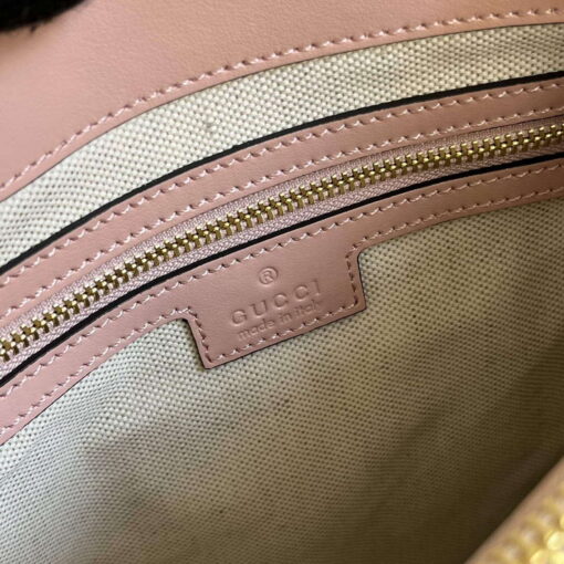 Replica Gucci 728309 GG Matelassé Mini Top Handle Bag Pink 8