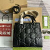 Replica Gucci 728309 GG Matelassé Mini Top Handle Bag Black 9