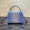 Replica Valentino 1W2B0G97TZA0FO Vsling Mini Handbag With Sparkling Embroidery Yellow 10