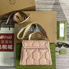 Replica Gucci 736877 GG Matelassé Handbag Brown 9