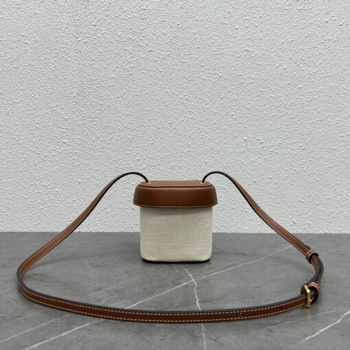 Replica Celine 199263 SMALL BOX cuir triomphe in Smooth Calfskin beige tan 3