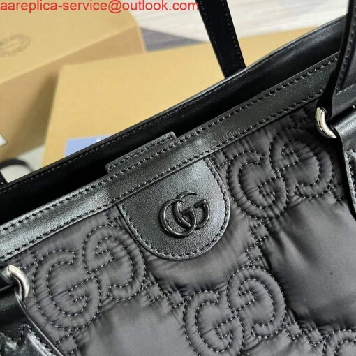 Replica Gucci 631685 Ophidia GG medium tote black 4