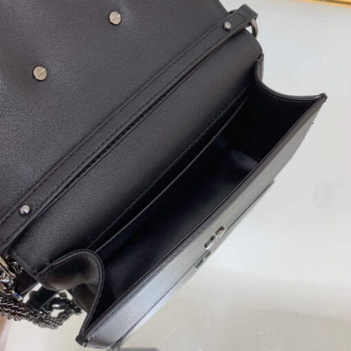 Replica Valentino WB0K53ZXL Star diamond Locò Small Shoulder Bag in Calfskin Black 6