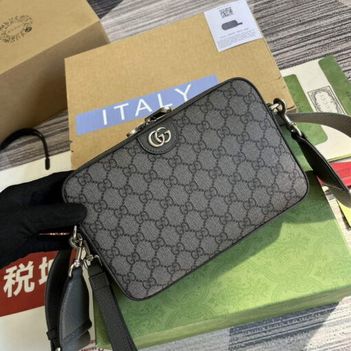 Replica Gucci 699439 Ophidia GG shoulder bag Grey 3