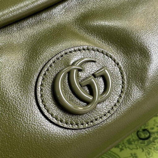 Replica Gucci 725696 Shoulder bag with tonal Double G Green 4