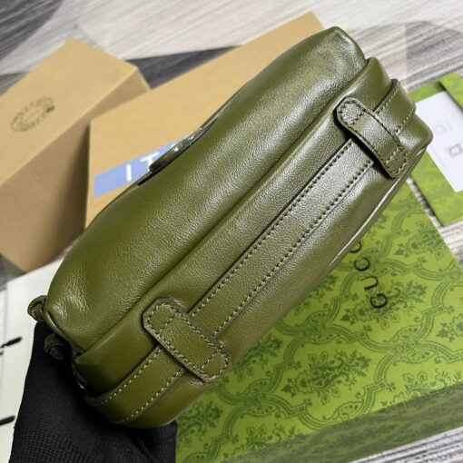 Replica Gucci 725696 Shoulder bag with tonal Double G Green 5