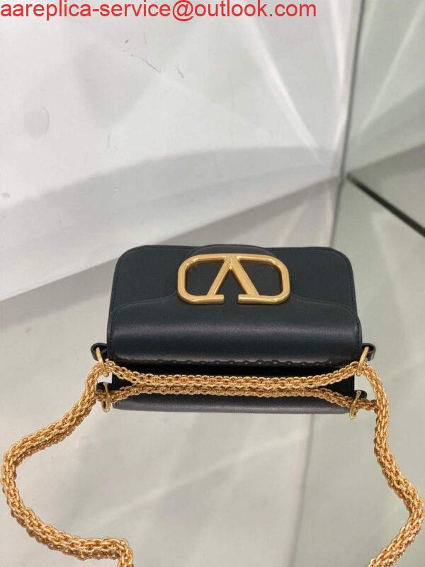 Replica Valentino WB0K53ZXL Locò Small Shoulder Bag in Calfskin Black 2