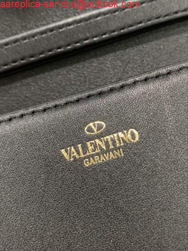 Replica Valentino WB0K53ZXL Locò Small Shoulder Bag in Calfskin Black 6