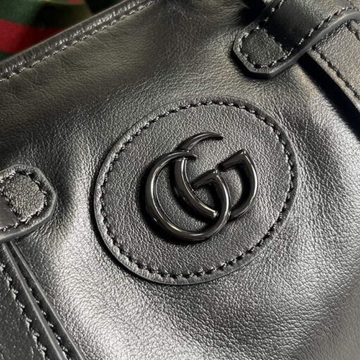 Replica Gucci 725701 Small duffle bag with tonal Double G Black 5