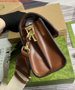 Replica Gucci 724529 GG Matelassé Small Bag Brown 2