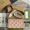 Replica Gucci 724529 GG Matelassé Small Bag Light grey 10