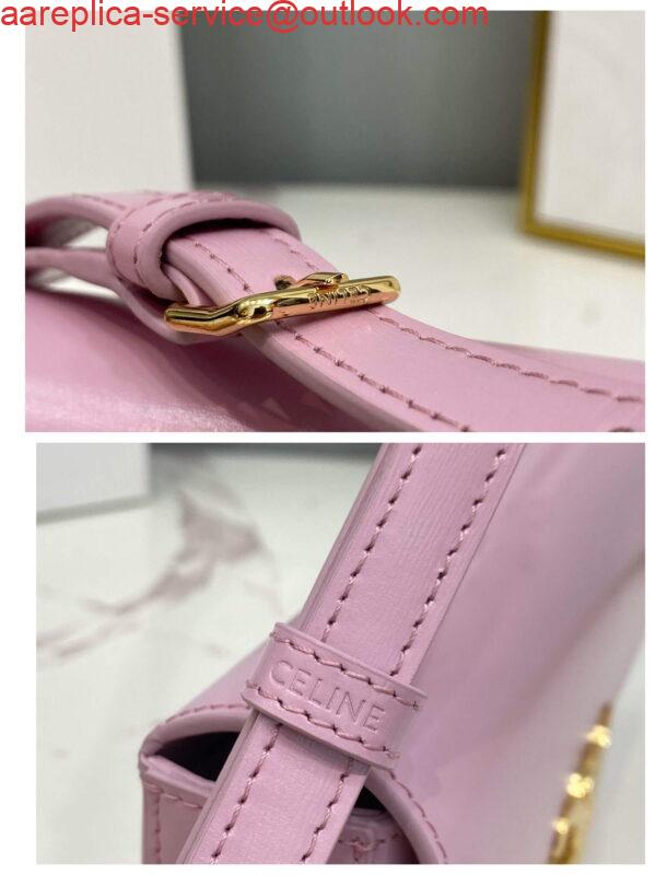 Replica Celine 194143 Triomphe Shoulder Bag in Natural Calfskin Pink 5