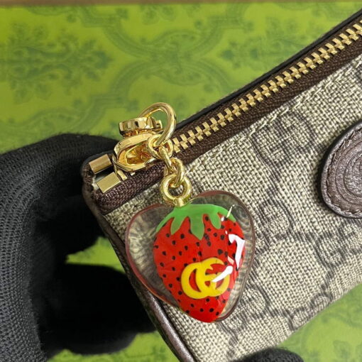 Replica Gucci 726253 Coin Purse With Double G Strawberry 6