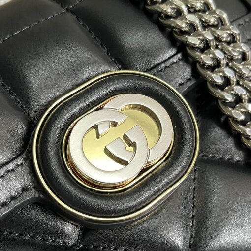 Replica Gucci 741457 Gucci Deco mini shoulder bag Black 4