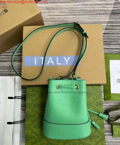 Replica Gucci 550620 Ophidia mini bucket bag with Double G Mint Green