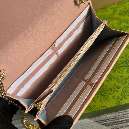 Replica Gucci 725215 Gucci Blondie continental chain wallet Light pink 7