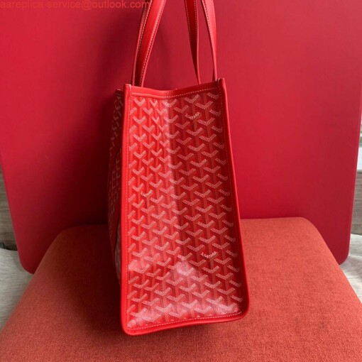 Replica Goyard VILLETMMLTY08CL08X Villette Tote Bag MM Red 3