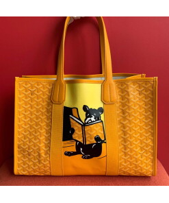 Replica Goyard VILLETMMLTY08CL08X Villette Tote Bag MM Yellow