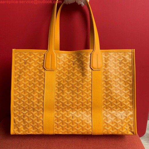 Replica Goyard VILLETMMLTY08CL08X Villette Tote Bag MM Yellow 2