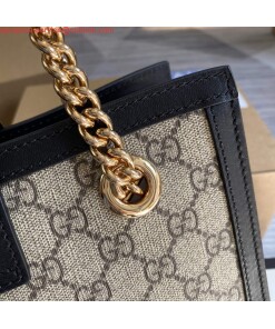 Replica Gucci 498156 Padlock GG Small Shoulder Bag Black 2