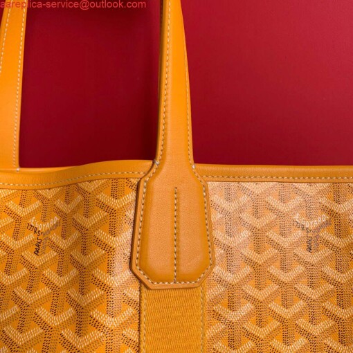 Replica Goyard VILLETMMLTY08CL08X Villette Tote Bag MM Yellow 5