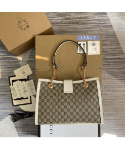 Replica Gucci 479197 Padlock Medium GG Shoulder Bag White