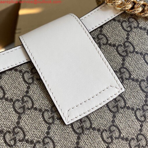 Replica Gucci 479197 Padlock Medium GG Shoulder Bag White 5