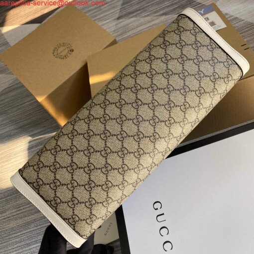 Replica Gucci 479197 Padlock Medium GG Shoulder Bag White 6