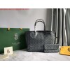 Replica Goyard GMLTY01CL03P Saint Louis GM Bag Black with Brown 11