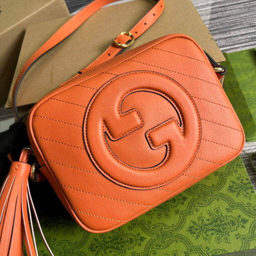 Replica Gucci 742360 Gucci Blondie Small Shoulder Bag Orange 3