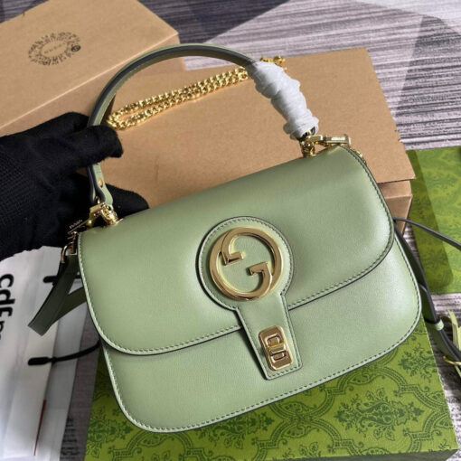 Replica Gucci 735101 Gucci Blondie Top-handle Bag Light green 3