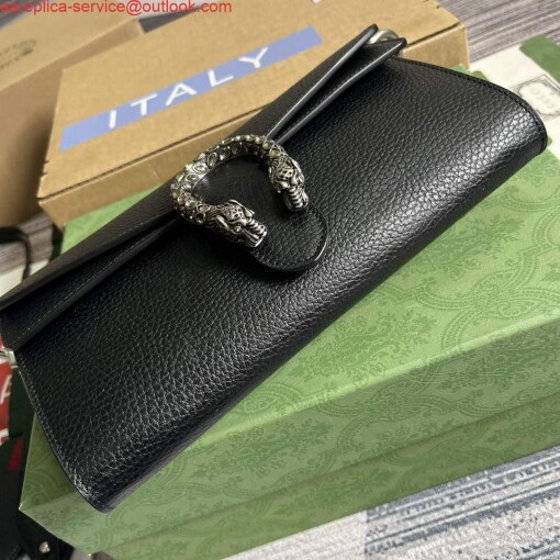 Replica Gucci 731782 Dionysus small shoulder bag Black 4