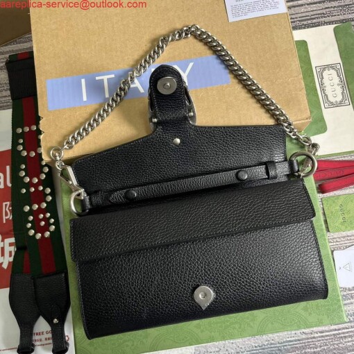 Replica Gucci 731782 Dionysus small shoulder bag Black 6