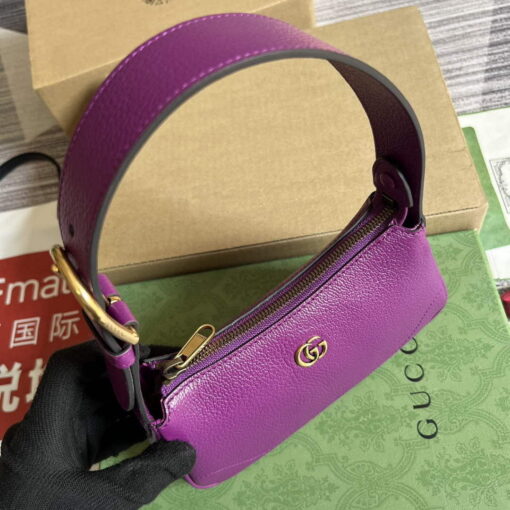 Replica Gucci 739076 Aphrodite shoulder bag with Double G Purple 3