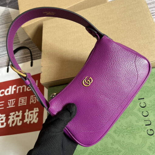 Replica Gucci 739076 Aphrodite shoulder bag with Double G Purple 7