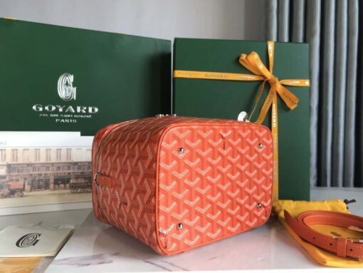 Replica Goyard MUSEVAPMLTY01CL03P Muse Vanity Case PM Bag Orange Red 8