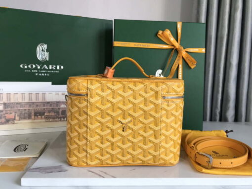 Replica Goyard MUSEVAPMLTY01CL03P Muse Vanity Case PM Bag Yellow 2