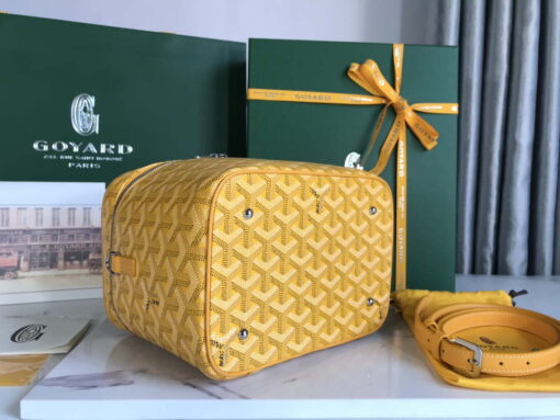 Replica Goyard MUSEVAPMLTY01CL03P Muse Vanity Case PM Bag Yellow 3