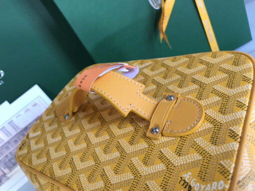 Replica Goyard MUSEVAPMLTY01CL03P Muse Vanity Case PM Bag Yellow 4