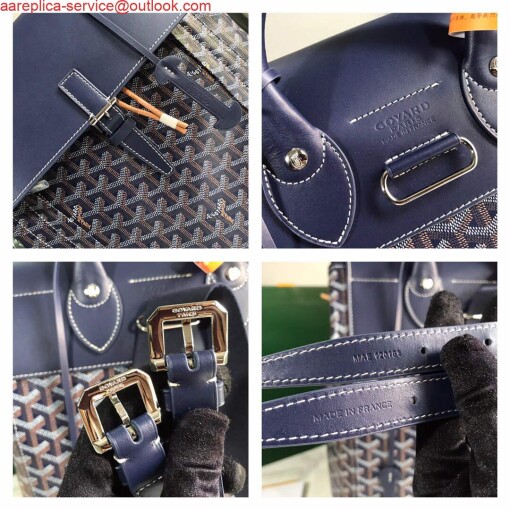 Replica Goyard ALPIN2MMLTY Alpin MM Backpack dark blue 9