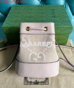 Replica Gucci 550620 Ophidia jumbo GG mini bucket bag Light pink