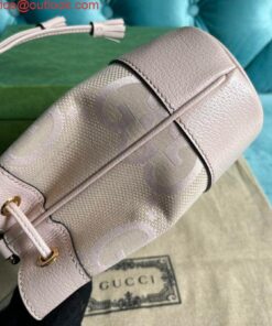 Replica Gucci 550620 Ophidia jumbo GG mini bucket bag Light pink 2